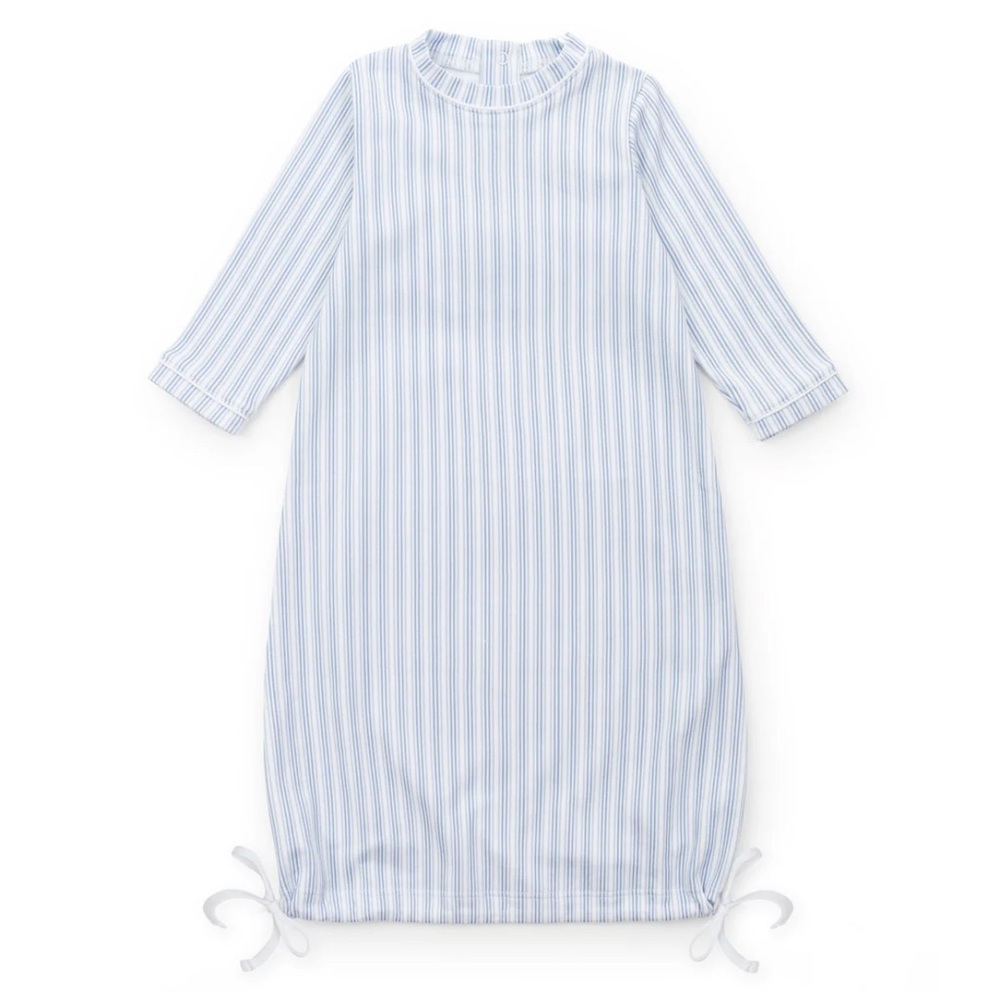LILA and HAYES George Boys’ Stripes in Blue Daygown- 0-3M **NEVER WORN**